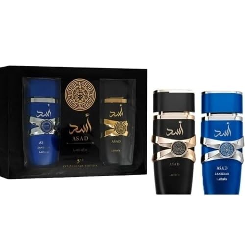 Lattafa Asad & Asad Zanzibar Gift Set 100 Ml + 100 Ml
