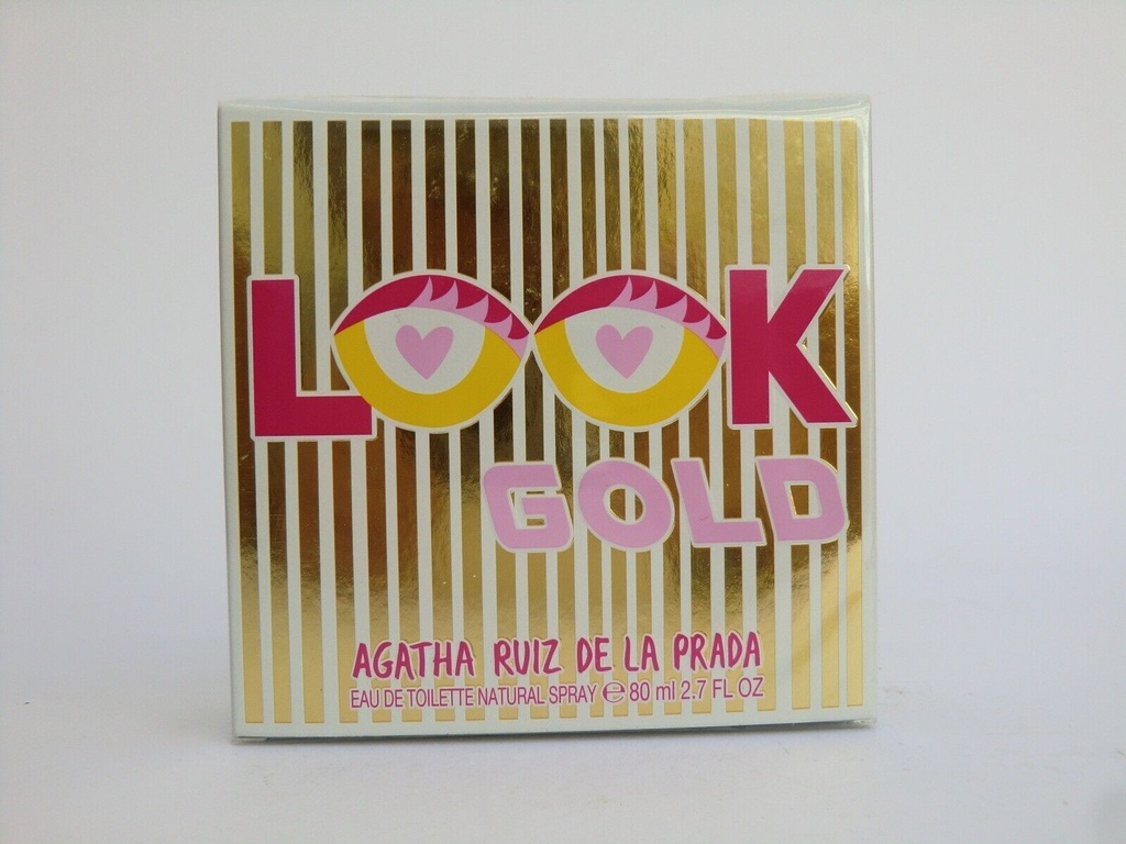 Agatha Ruiz De La Prada Look Gold EDT Nat Spray 80ml - 2.7 Oz BNIB Retail Sealed