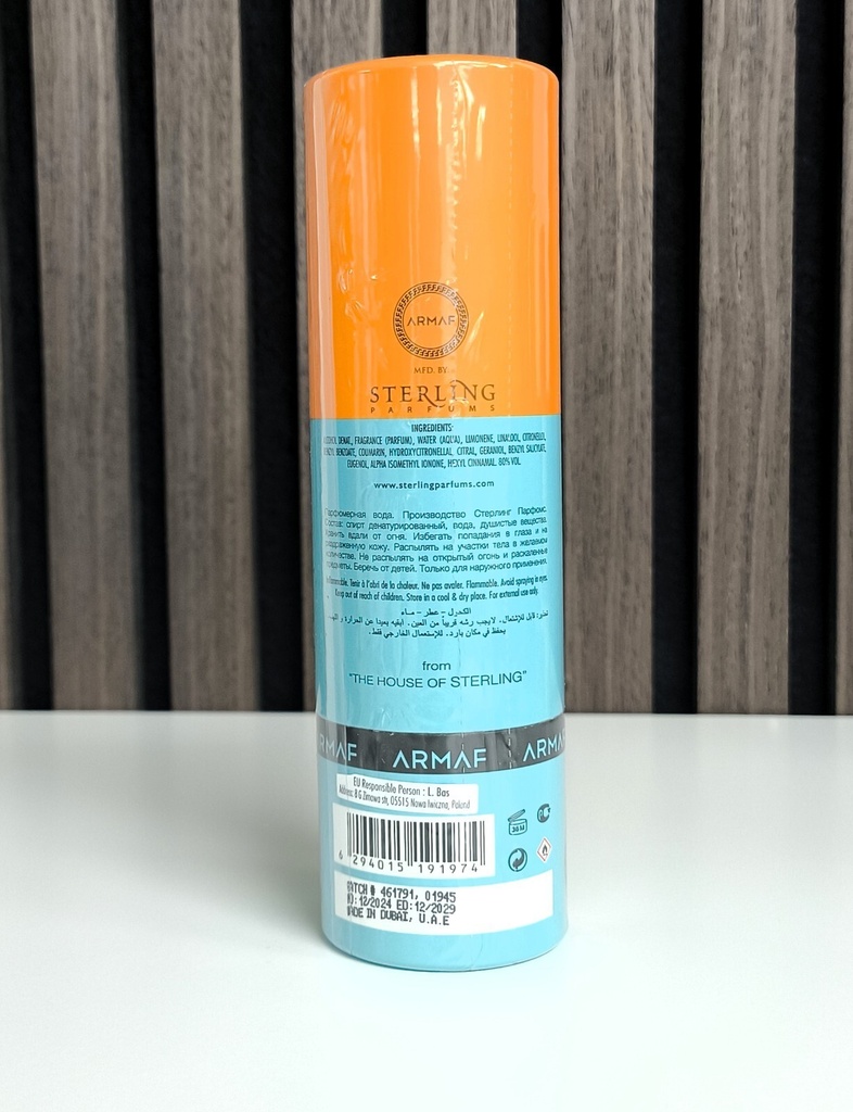 Armaf Odyssey Mandarin Sky 10ml Edp Spr Round Box for Men