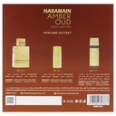 Al Haramain Amber Oud - Gold Edition   3 Pc Gift Set 2.5oz EDP Spray  1oz EDP Spray  6.6oz Body Spray