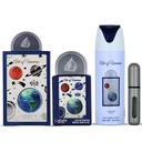 Lattafa Pride Art of Universe for Unisex 3 Piece Gift Set (3.4 Fl Oz EDP + 0.65 Fl Oz EDP + 6.67 Fl Oz Deo)