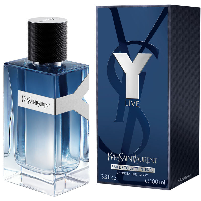 YVEST SAINT LAURENT Y MEN LIVE EDT INTENSE / H 3.3 OZ