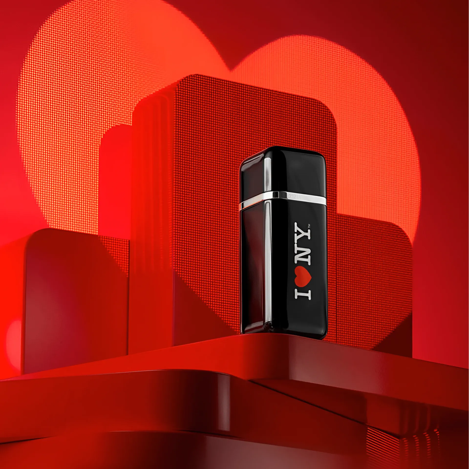 CAROLINA HERRERA 212 VIP BLACK I LOVE NY EDP / H 3.4 OZ 