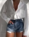 CAMISA CASUAL DE MANGA LARGA BLANCA 