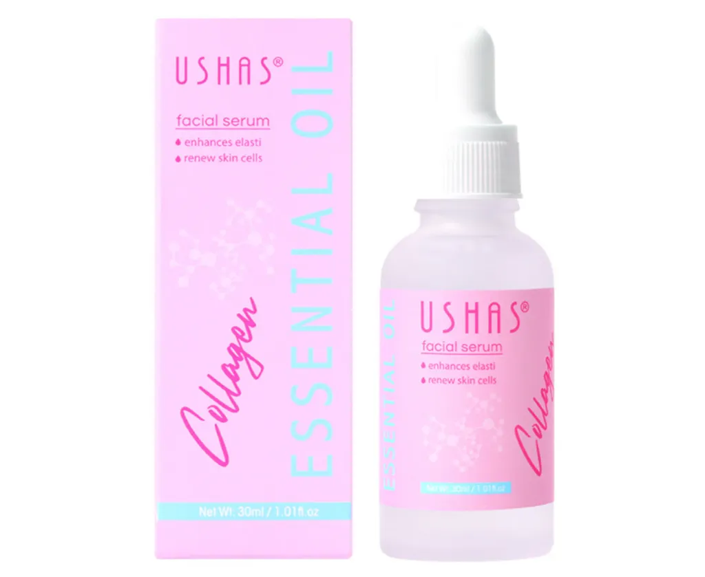 Ushas Serum Facial de Colágeno y Aceite Esencial Multi-función. 