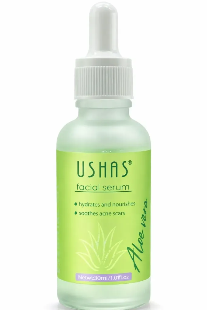SERUM FACIAL DE ALOE VERA USHAS / SUERO CALMANTE E HIDRATANTE