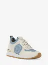 Michael Kors Jenkins Two-Tone Stretch Knit Trainer / Blue