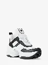 MICHAEL KORS Olympia Logo Debossed Trainer / NEGRO