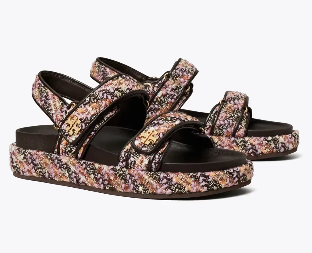 TORY BURCH KIRA SPORT SANDAL ROSA MULTI / COCOA