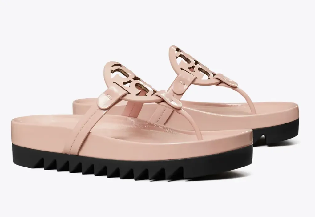 TORY BURCH MILLER CLOUD LUG SANDAL ROSA