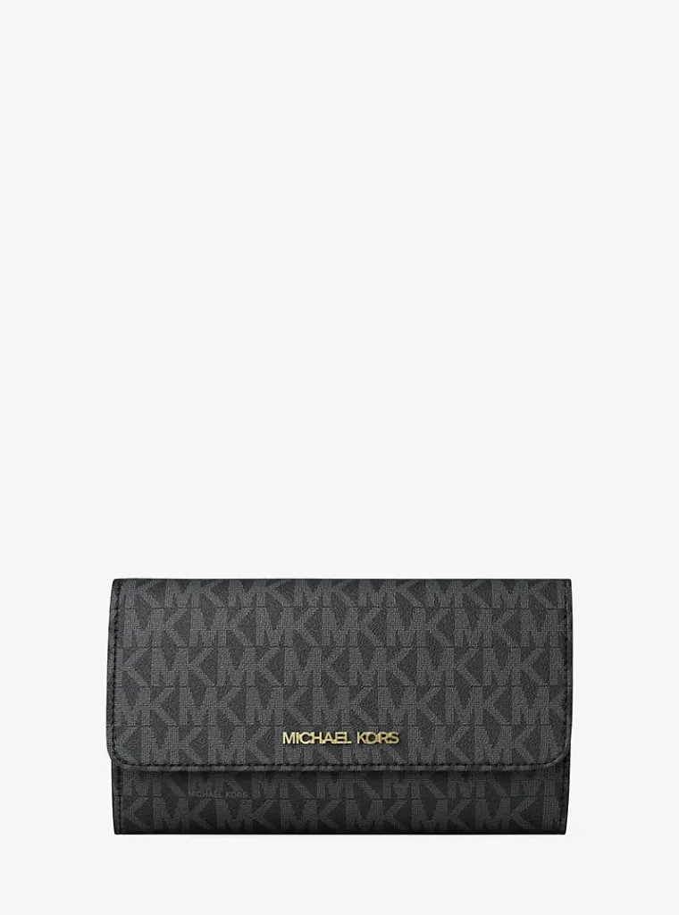 Michael Kors Jet Set Large Logo Trifold Wallet