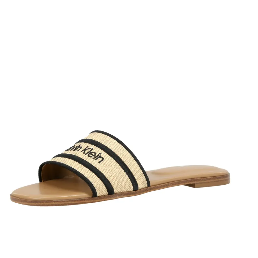 Calvin Klein  Flatform Beach Wedge Slide Canvas