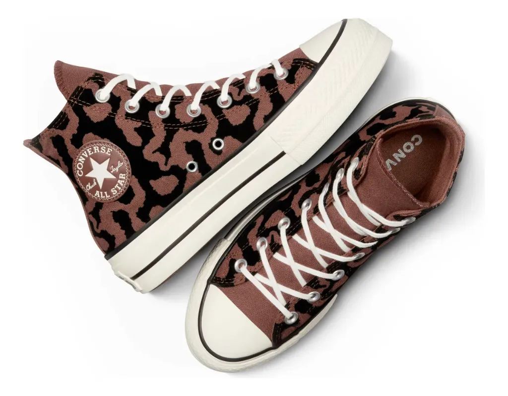 Converse Womens Ctas Lift Hi Lavish Leopard A12351c  (7,5 DAMA, 24,5CM)