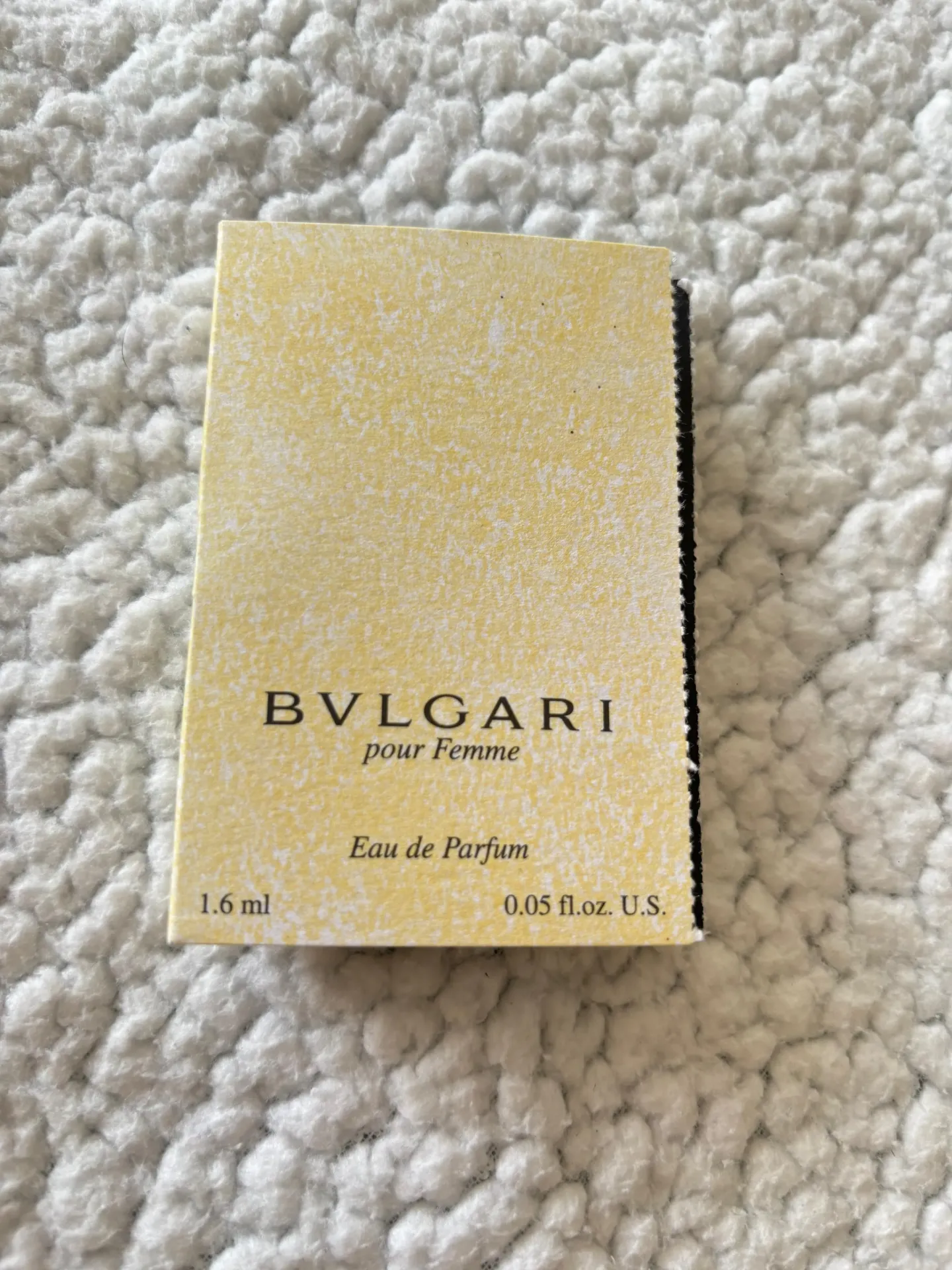 Bvlgari para dama Eau de toilette Vial de Spray EDP de 1,6 ml (Mini) 