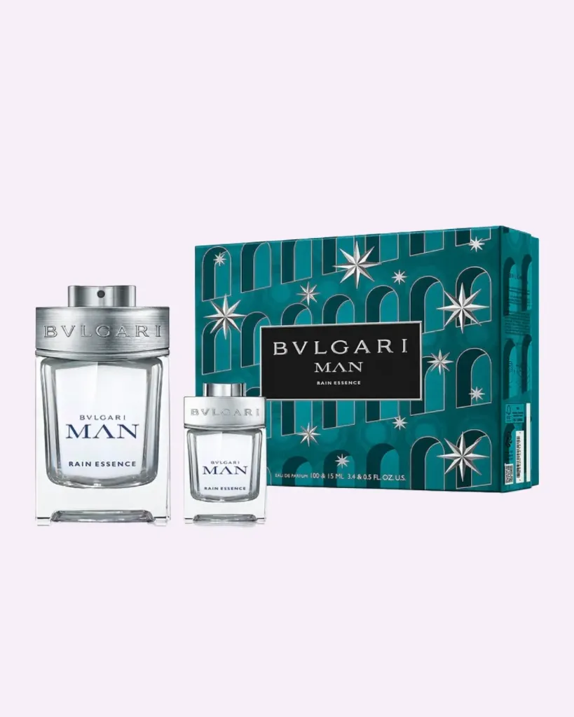 Bulgari Man Rain Essence 2 Piece Gift Set: Eau De Parfum 100ml - Eau De Parfum 15ml
