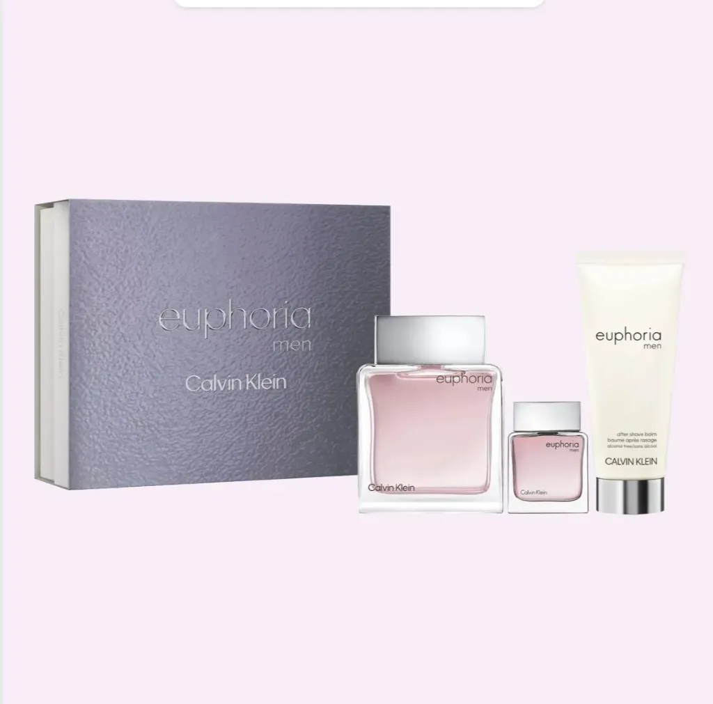 Calvin Klein Euphoria Gift Set 100ml EDT + 100ml Aftershave Balm + 15ml EDT