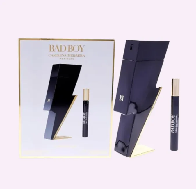 ESTUCHE CAROLINA HERRERA BAD BOY TUBITO EDT / H 3.4 OZ 2 PZ + 10 ML 