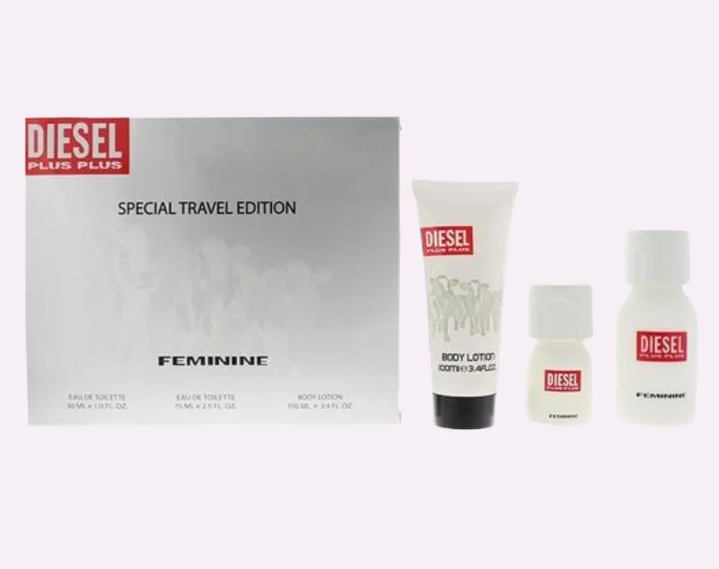 ESTUCHE DIESEL PLUS PLUS / D 3 PZAS 1.0 OZ + 2.5 OZ + BL 