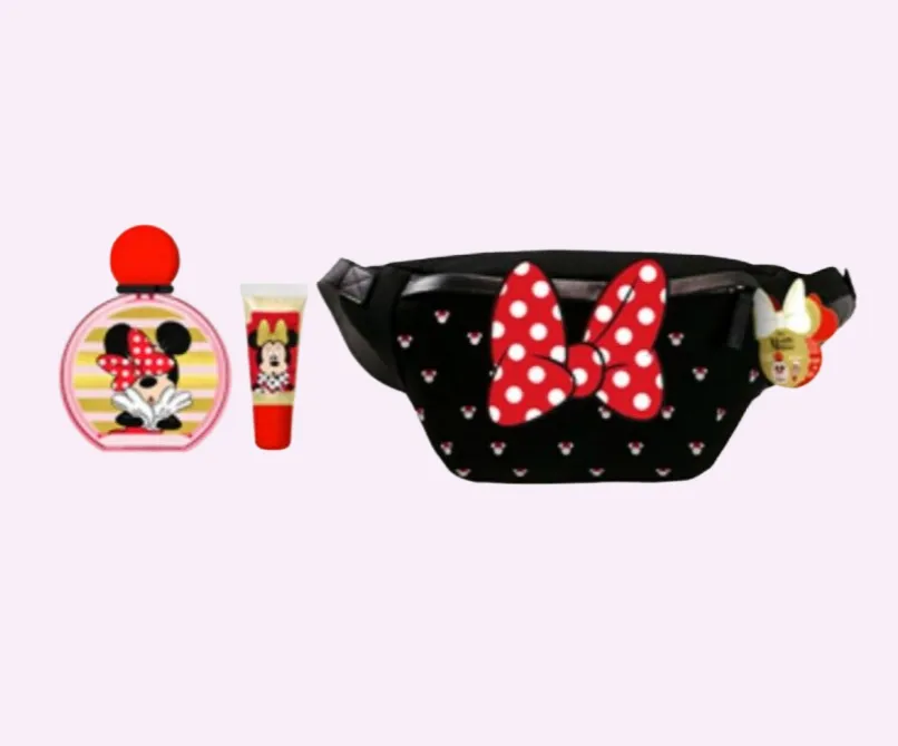 ESTUCHE DISNEY MINNEY MOUSE EDT / D 3.4 OZ + LABIAL + BOLSO 