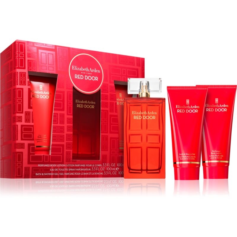 Elizabeth Arden Red Door Gift Set 100ml EDT + 100ml Shower Gel + 100ml Body Lotion
