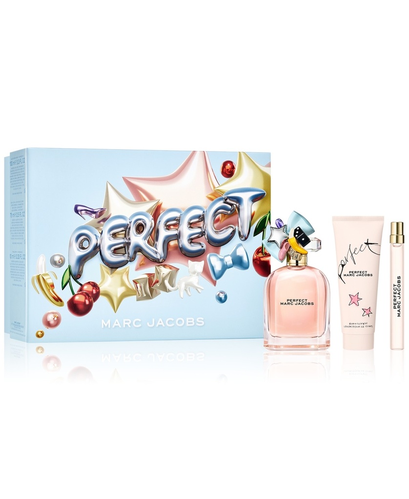 ESTUCHE MARC JACOB PERFECT EDP / D 3PZS 3.4 OZ + BL + 10ML 