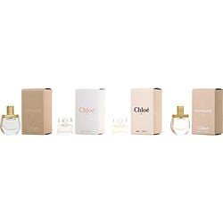 ESTUCHE MINIATURA  Chloé 4 PIEZAS: Chloé Eau De Parfum 5ml - Nomade Eau De Parfum 5ml - Nomade Eau De Toilette 5ml - Rose Tangerine Eau De Toilette 5ml