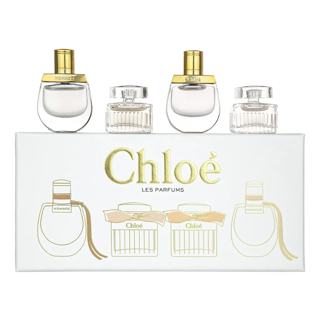 ESTUCHE MINIATURA Chloé  5ml Nomade EDP + 5ml Nomade Nuit D'égypte EDP + 5ml Chloé EDP + 5ml Lumnieuse EDP