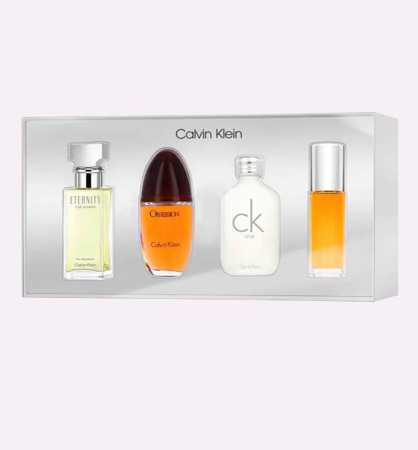 ESTUCHE MINIATURA Calvin Klein Collection 15ml Eternity EDP Spray + 15ml Obsession EDP Spray + 15ml CK One EDT Spray + 15ml Escape EDP Spray