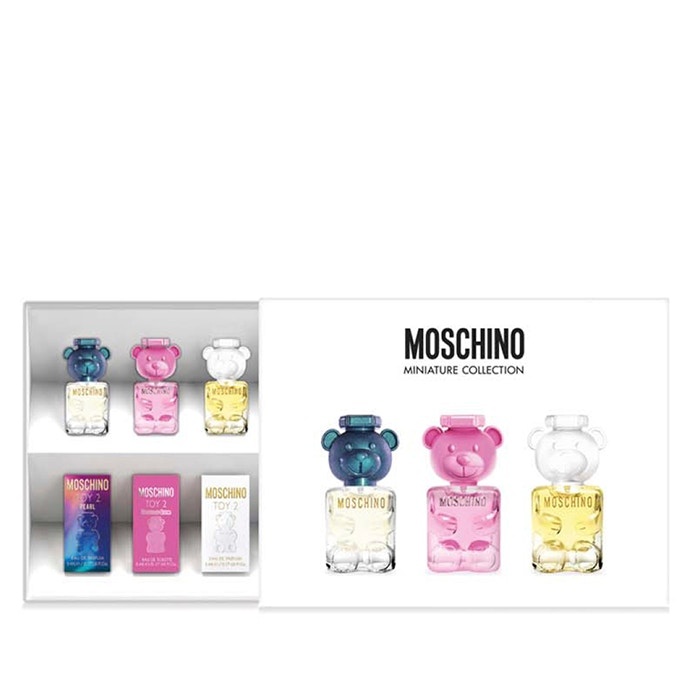 ESTUCHE MINIATURA MOSCHINO TOY EDP/ 3 PZS 5 ML PEARL TOY 2 Y BUBBLE 