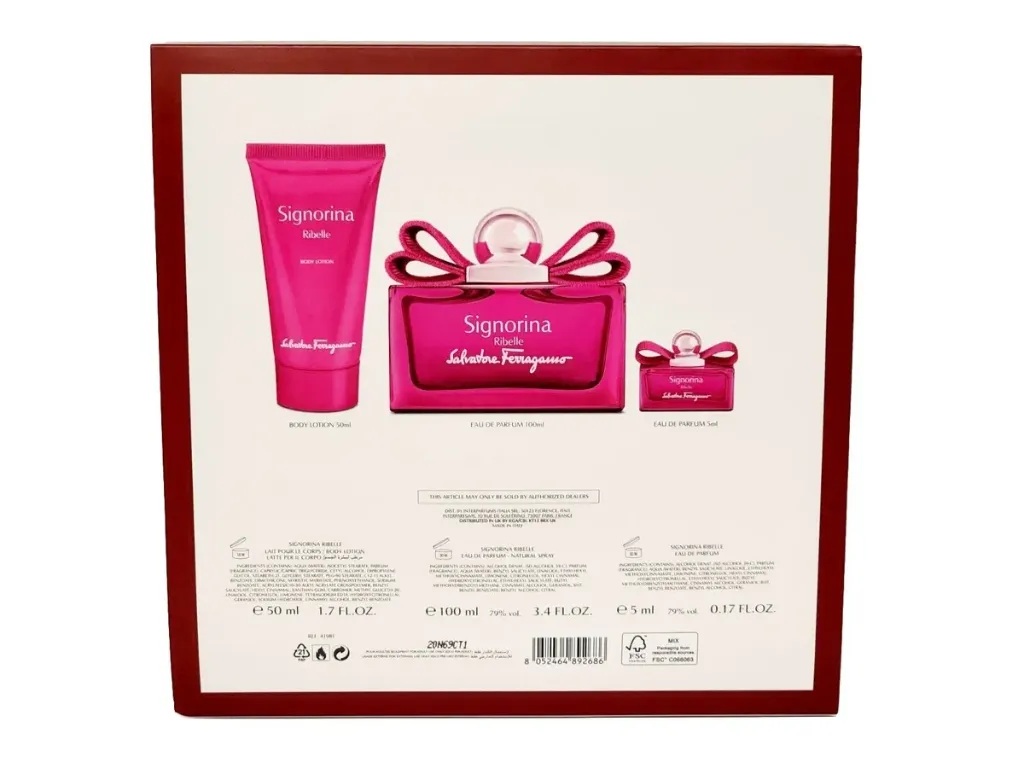 ESTUCHE SALVATORE FERRAGAMO SIGNORINA RIBELLE EDP /D 3.4 OZ 3 PZAS 