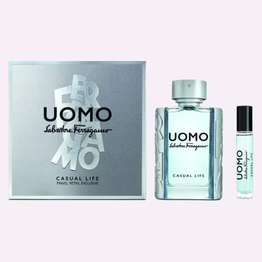 ESTUCHE SALVATORE FERRAGAMO UOMO CASUAL LIFE EDT / H 2 PZ + 10 ML 