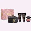 ESTUCHE VERSACE CRYSTAL NOIR EDP / D 4 PZS + SG + BL + 90 ML + BOLSO 