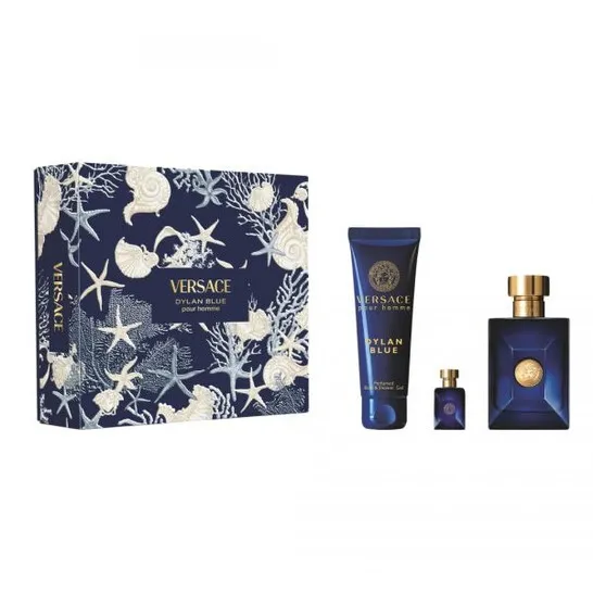 ESTUCHE VERSACE DYLAN BLUE EDT / H 3 PZS 3.4 OZ + 5 ML SG 