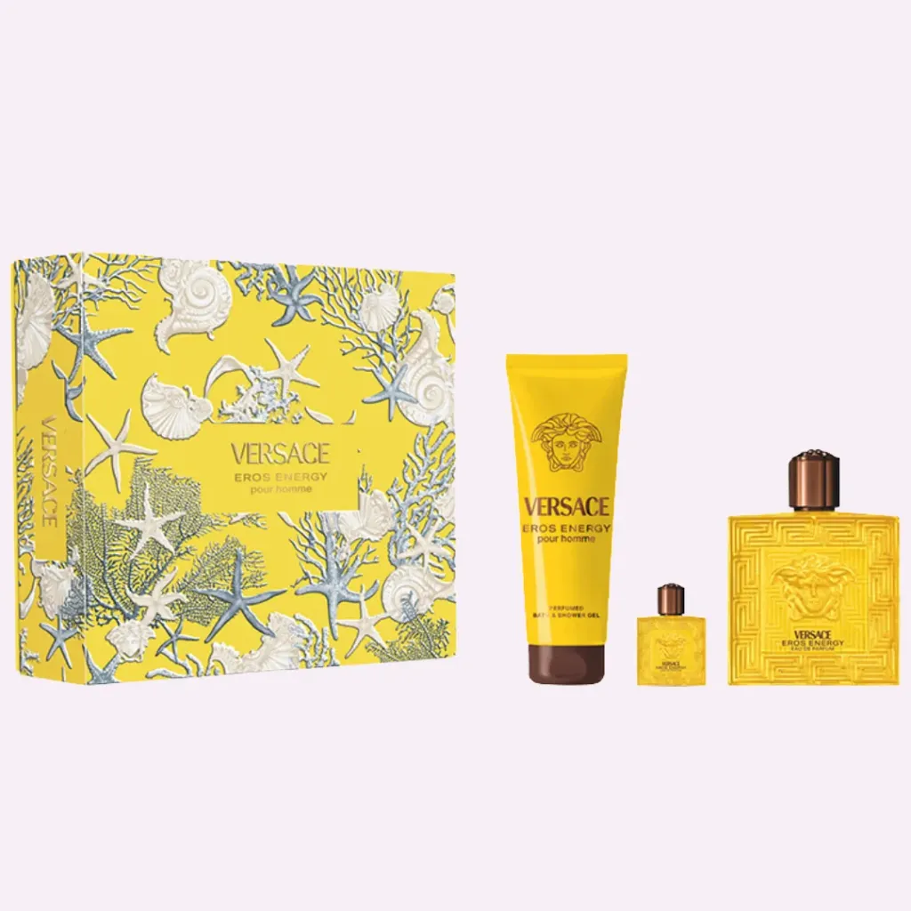 ESTUCHE VERSACE EROS ENERGY EDP / H 3PZS 3.4 OZ + SG + 5 ML 