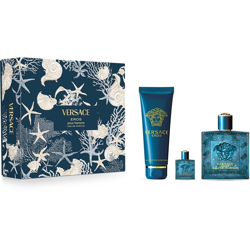 ESTUCHE VERSACE EROS EDP / H 3 PZS 3.4 +10ML + SG 