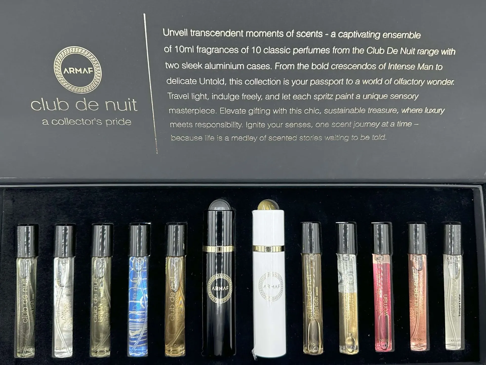 ESTUCHE ARMAF PARFUM COLLECTOR PRIDE/ 10 PZS 10 ML 