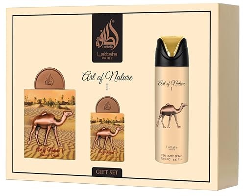 ESTUCHE LATTAFA ART OF NATURE I EDP / UNI 3 PZS 3.4 OZ + 20 ML + SPRAY 