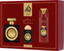 ESTUCHE LATAFFA  Pride Nebras 3-Piece Luxury Perfume Gift Set for Women & Men - Gourmand Berry & Chocolate | Juicy Raspberry, Dark Cocoa & Vanilla |Long-Lastin